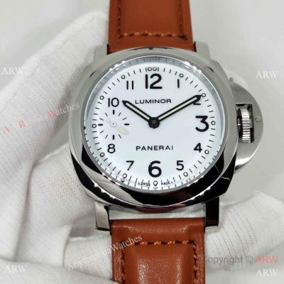 Replica Luminor Panerai PAM113 44mm White Dial Watch